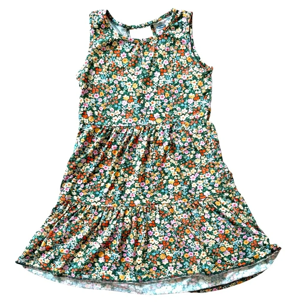 Old Navy Sleeveless Tiered Floral Dress